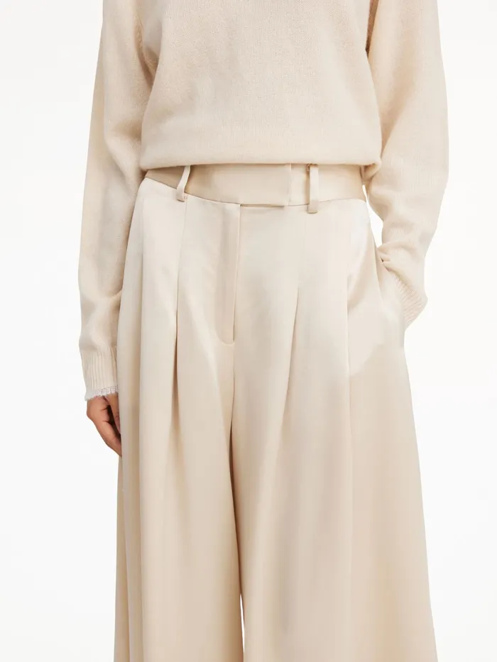 By Malene Birger Trousers Women Dorite WideLeg Trousers Oyster Gray