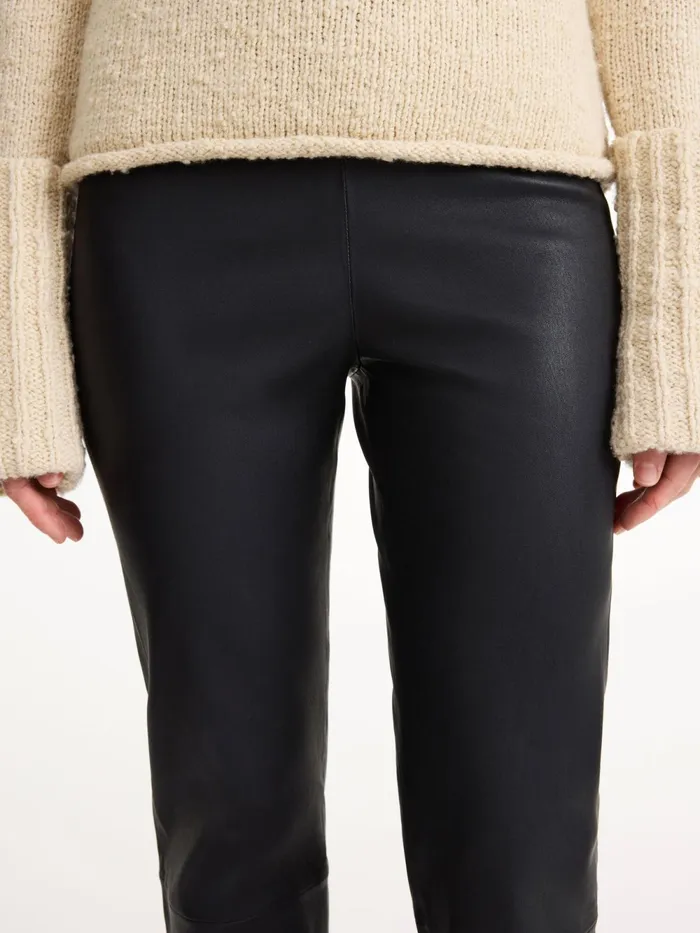 By Malene Birger Trousers Women Florentina Leather Trousers Black