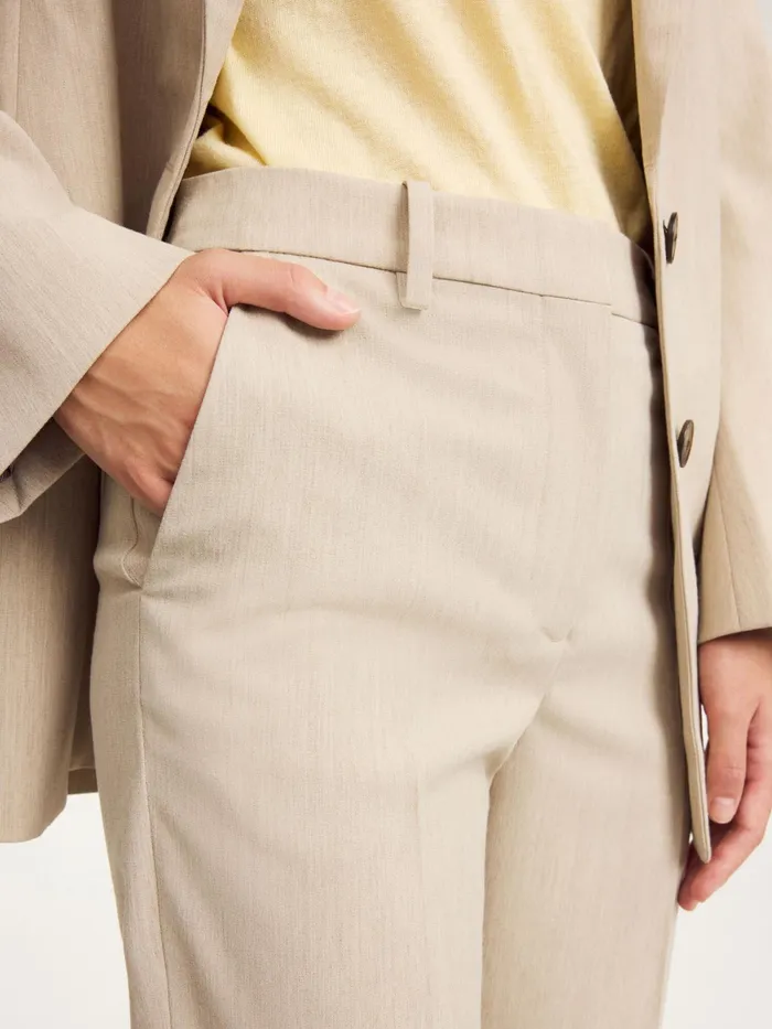 By Malene Birger Trousers Women Igda StraightLeg Trousers Beige Melange