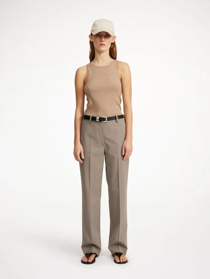 By Malene Birger Trousers Women Igda StraightLeg Trousers Shitake