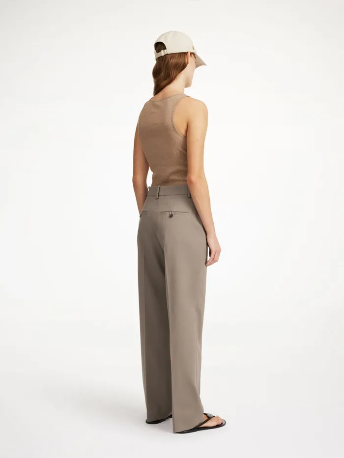 By Malene Birger Trousers Women Igda StraightLeg Trousers Shitake