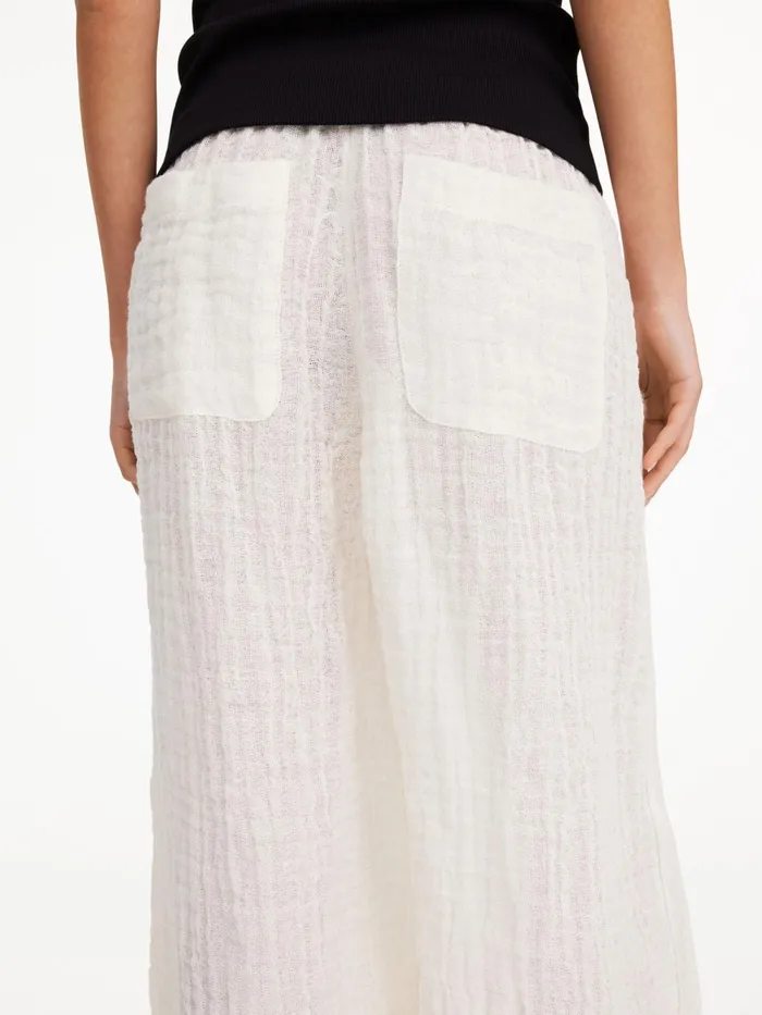By Malene Birger Trousers Women Mikele Organic Linen Trousers Pure White