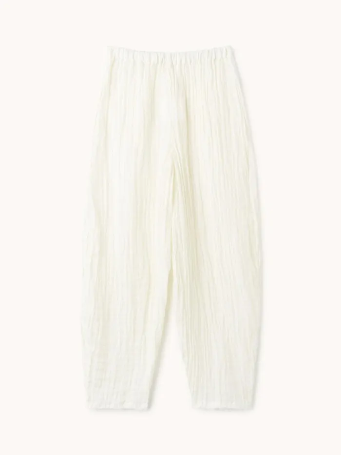 By Malene Birger Trousers Women Mikele Organic Linen Trousers Pure White