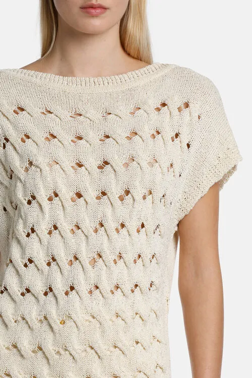 Cannello Cannello Blue Knitwear Luisa Spagnoli Women Cannello Cannello Blue Knitwear Luisa Spagnoli Women