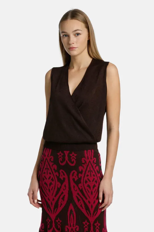 Capoliveri Capoliveri Brown Tops and TShirts Luisa Spagnoli Women