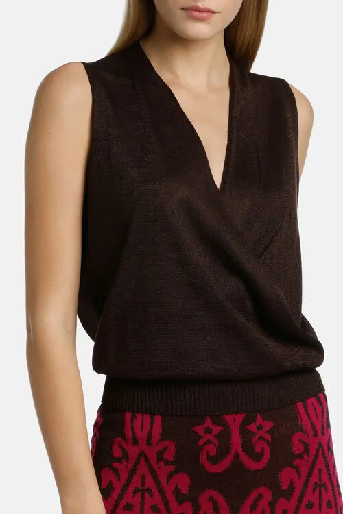 Capoliveri Capoliveri Brown Tops and TShirts Luisa Spagnoli Women Capoliveri Capoliveri Brown Tops and TShirts Luisa Spagnoli Women