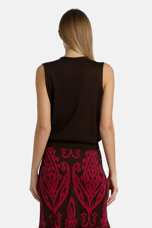 Capoliveri Capoliveri Brown Tops and TShirts Luisa Spagnoli Women Capoliveri Capoliveri Brown Tops and TShirts Luisa Spagnoli Women