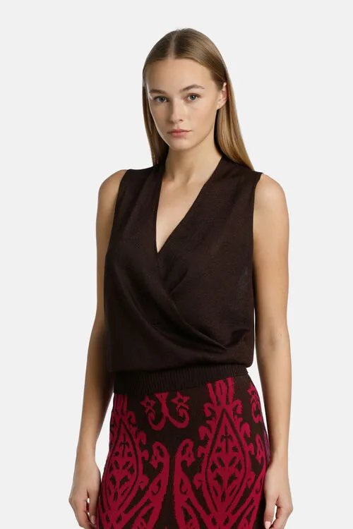 Capoliveri Capoliveri Brown Tops and TShirts Luisa Spagnoli Women Capoliveri Capoliveri Brown Tops and TShirts Luisa Spagnoli Women