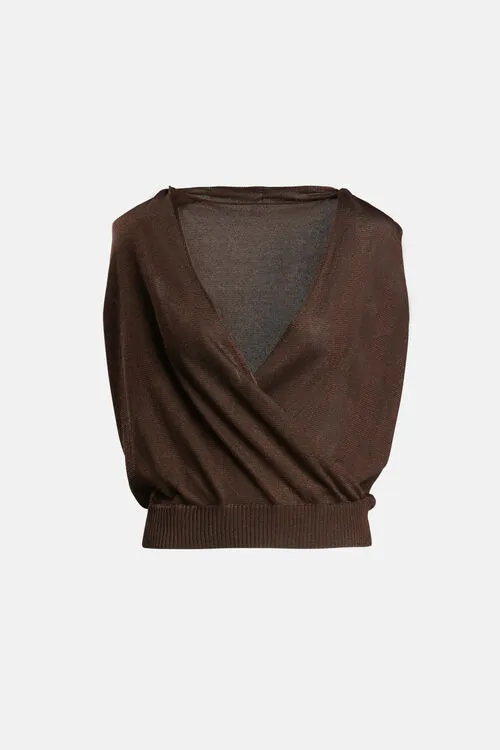 Capoliveri Capoliveri Brown Tops and TShirts Luisa Spagnoli Women Capoliveri Capoliveri Brown Tops and TShirts Luisa Spagnoli Women