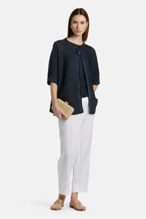 Cardigan Women Caseggiato Caseggiato Blue Luisa Spagnoli Cardigan Women Caseggiato Caseggiato Blue Luisa Spagnoli