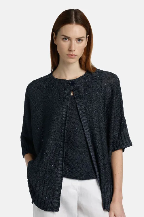 Cardigan Women Caseggiato Caseggiato Blue Luisa Spagnoli Cardigan Women Caseggiato Caseggiato Blue Luisa Spagnoli