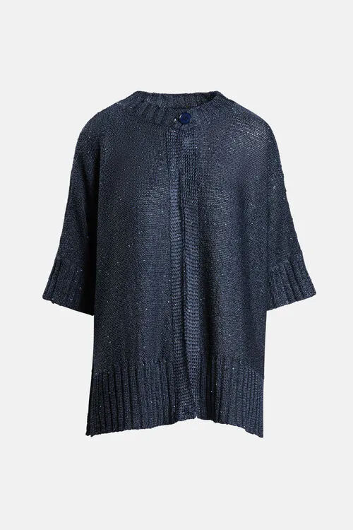 Cardigan Women Caseggiato Caseggiato Blue Luisa Spagnoli Cardigan Women Caseggiato Caseggiato Blue Luisa Spagnoli