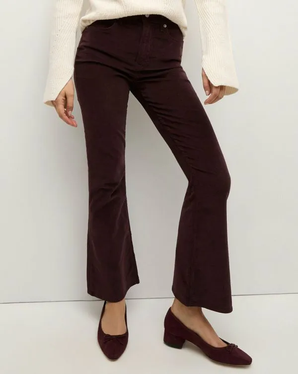 Carson Corduroy KickFlare Pant Plum Women Veronica Beard Jeans Carson Corduroy KickFlare Pant Plum Women Veronica Beard Jeans