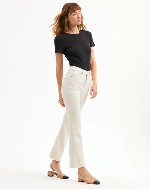 Carson KickFlare Jean Extended Ecru Women Veronica Beard Jeans Carson KickFlare Jean Extended Ecru Women Veronica Beard Jeans