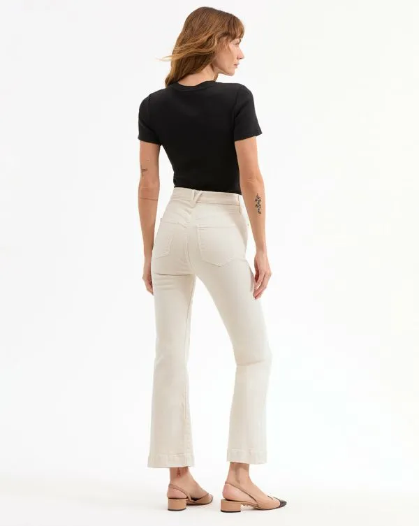 Carson KickFlare Jean Extended Ecru Women Veronica Beard Jeans Carson KickFlare Jean Extended Ecru Women Veronica Beard Jeans