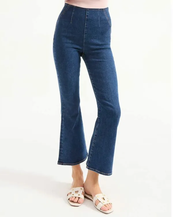 Carson OffDuty KickFlare Jean Bright Blue Women Veronica Beard Jeans Carson OffDuty KickFlare Jean Bright Blue Women Veronica Beard Jeans