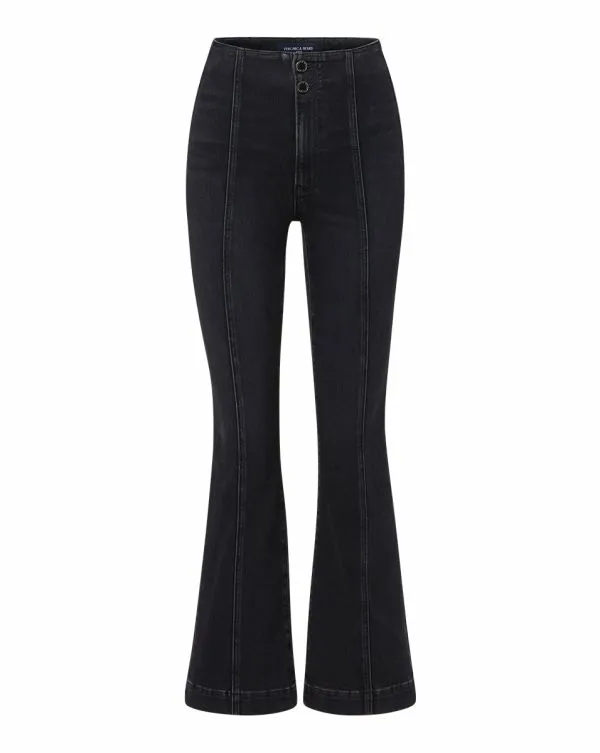 Carson Seamed KickFlare Jean Washed Onyx Women Veronica Beard Jeans Carson Seamed KickFlare Jean Washed Onyx Women Veronica Beard Jeans