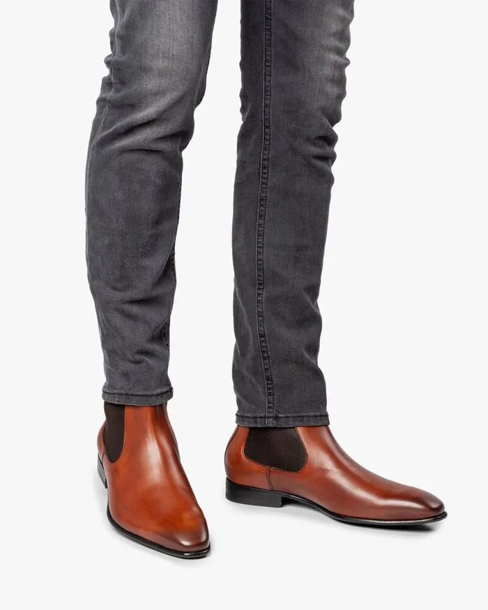 Chelsea Boots Men Floris Van Bommel Gira 0500 Calfleather