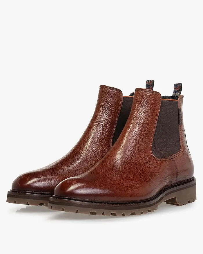 Chelsea Boots Men Floris Van Bommel Sturdi 0416 Printedleather