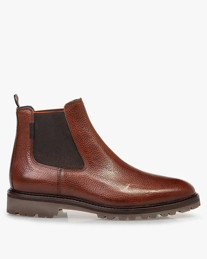Chelsea Boots Men Floris Van Bommel Sturdi 0416 Printedleather