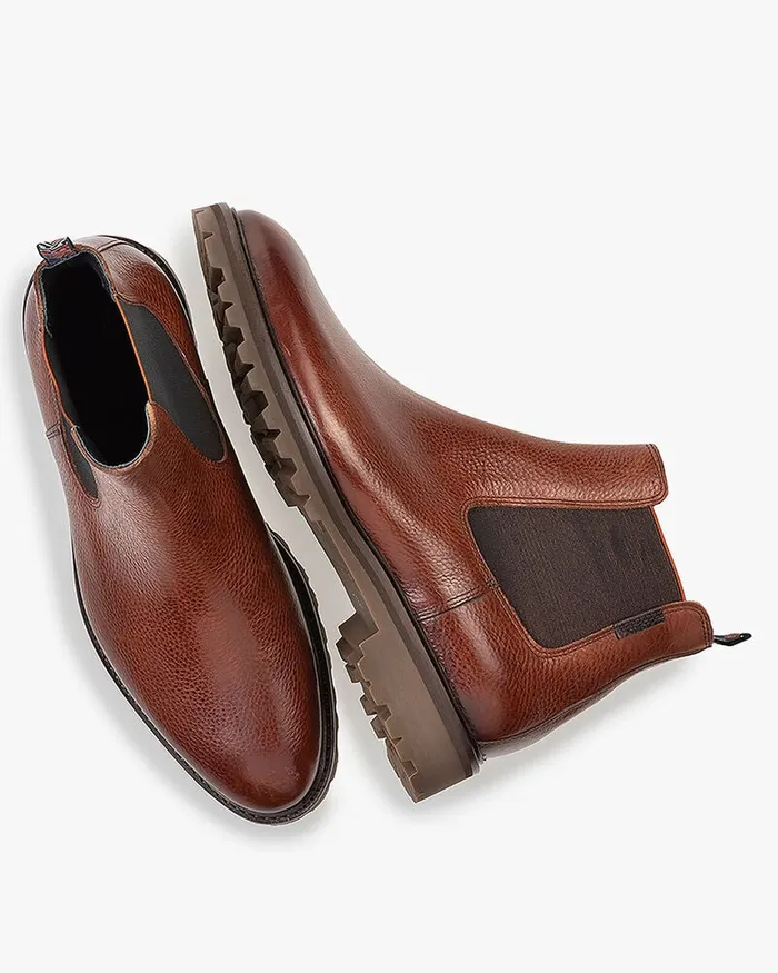 Chelsea Boots Men Floris Van Bommel Sturdi 0416 Printedleather