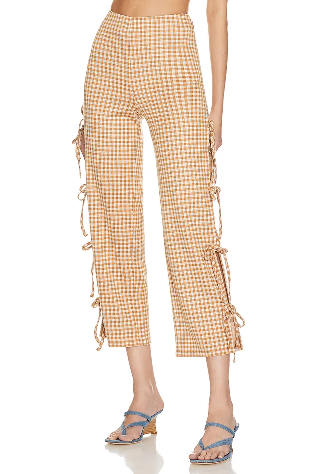 Chelsea Pant Brown and White Women Lovers and Friends Pants
