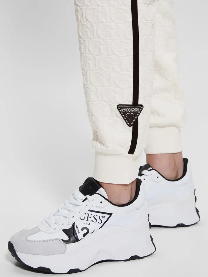 Cheri Signature Pants Gj Sprit White Jacquard Women Activewear GUESS Cheri Signature Pants Gj Sprit White Jacquard Women Activewear GUESS