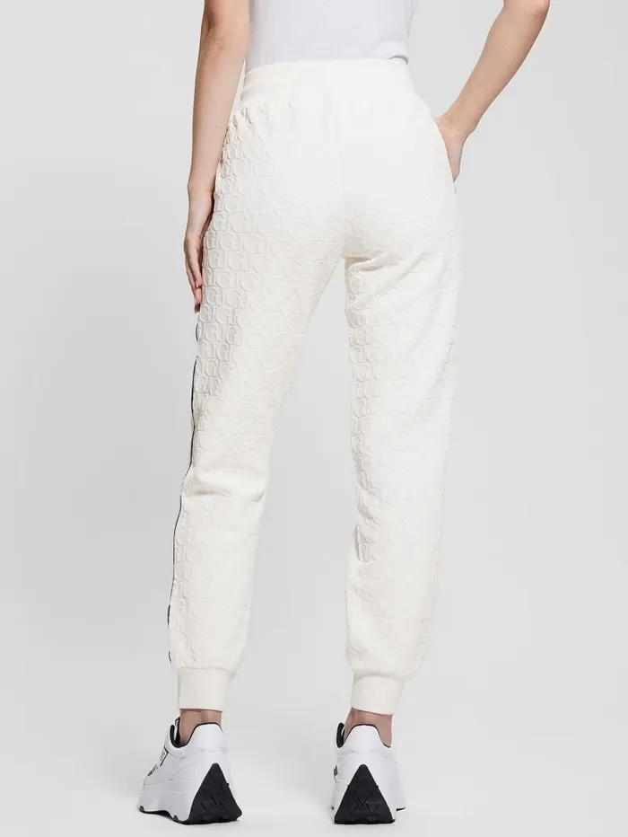 Cheri Signature Pants Gj Sprit White Jacquard Women Activewear GUESS Cheri Signature Pants Gj Sprit White Jacquard Women Activewear GUESS