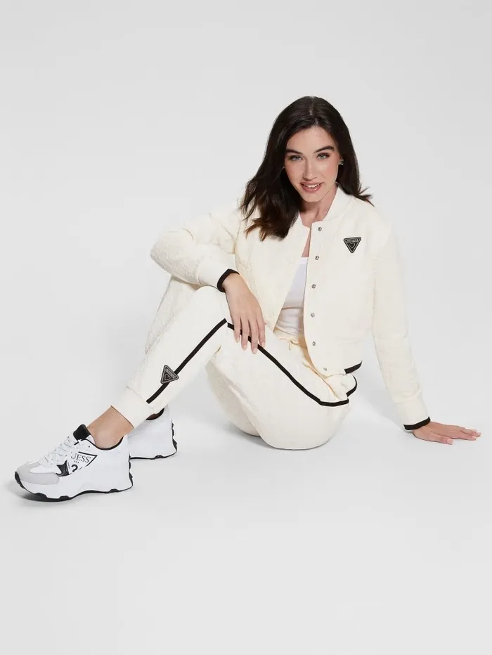 Cheri Signature Pants Gj Sprit White Jacquard Women Activewear GUESS Cheri Signature Pants Gj Sprit White Jacquard Women Activewear GUESS