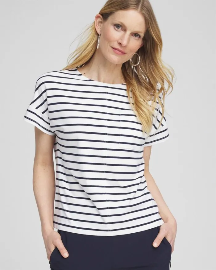 Chico039s Activewear Zenergy UPF Knit Stripe Dolman Top Classic Navy 8211 Clothing Chico039s Activewear Zenergy UPF Knit Stripe Dolman Top Classic Navy 8211 Clothing