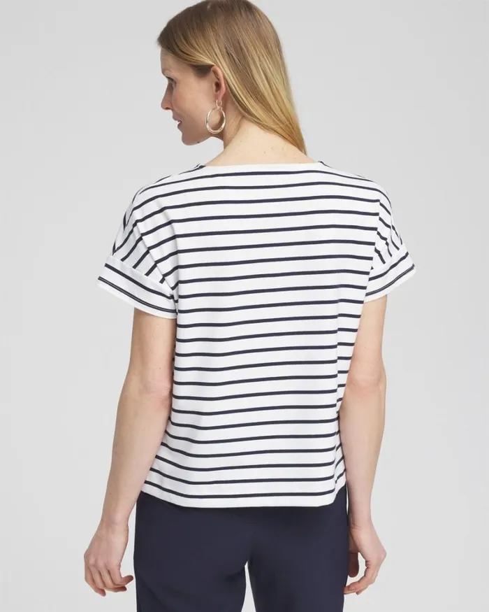 Chico039s Activewear Zenergy UPF Knit Stripe Dolman Top Classic Navy 8211 Clothing Chico039s Activewear Zenergy UPF Knit Stripe Dolman Top Classic Navy 8211 Clothing