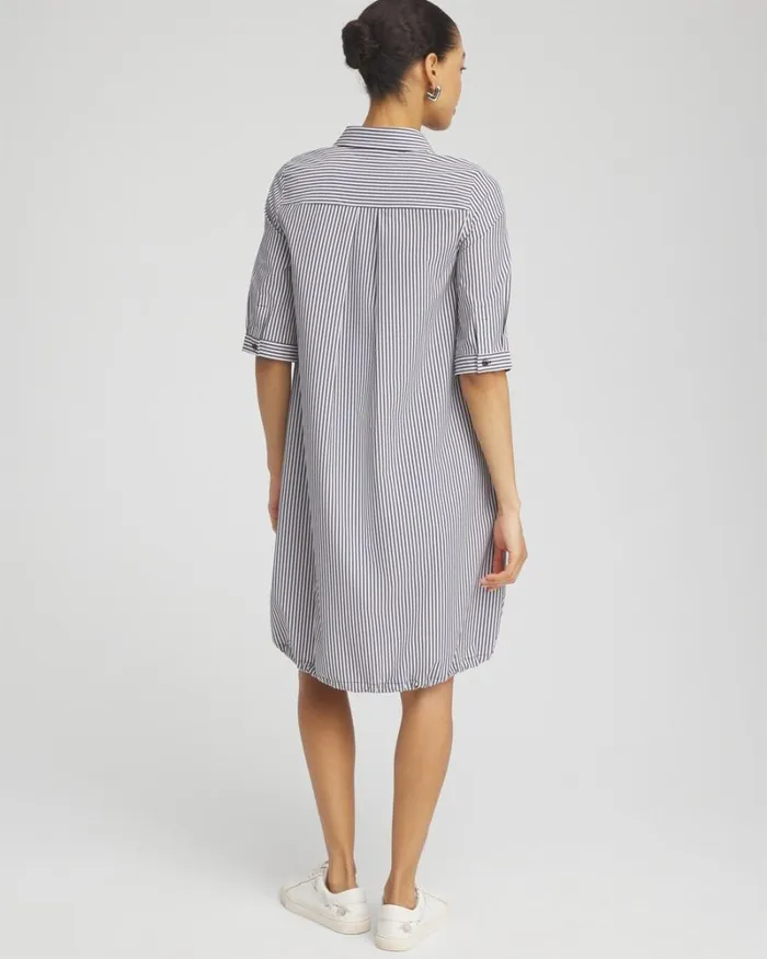 Chico039s Activewear Zenergy UPF Neema Stripe Bungee Dress Classic Navy 8211 Clothing Chico039s Activewear Zenergy UPF Neema Stripe Bungee Dress Classic Navy 8211 Clothing
