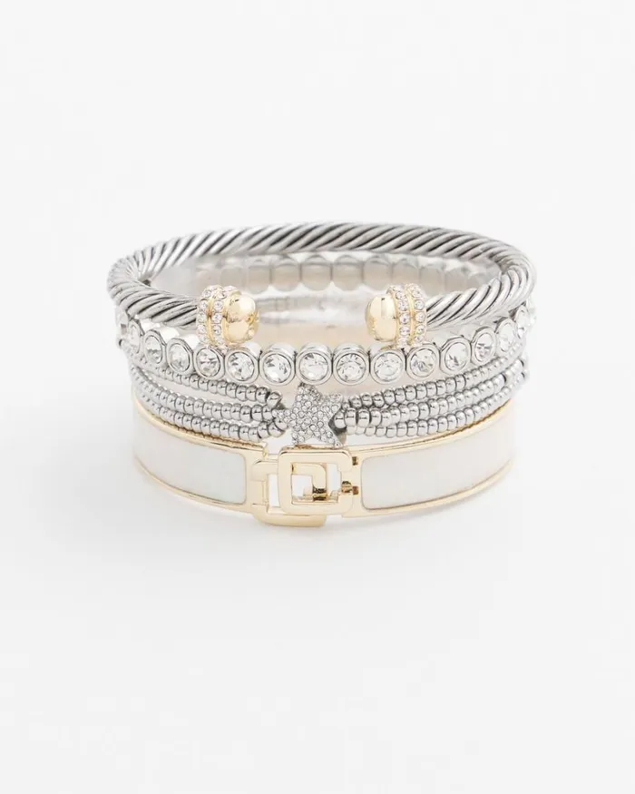 Chico039s Bracelets Chico039s Click Mother Of Pearl Bangle Pearl 8211 Shoes and Accessories Chico039s Bracelets Chico039s Click Mother Of Pearl Bangle Pearl 8211 Shoes and Accessories