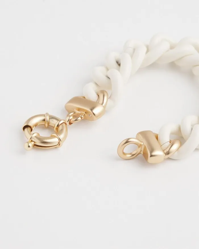 Chico039s Bracelets White Links Bracelet White 8211 Shoes and Accessories