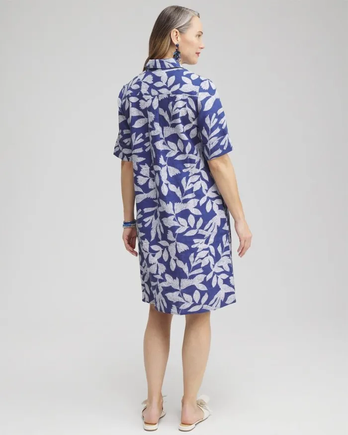 Chico039s Dresses Linen Leaf Print Popover Dress Evening Eclipse 8211 Clothing Chico039s Dresses Linen Leaf Print Popover Dress Evening Eclipse 8211 Clothing