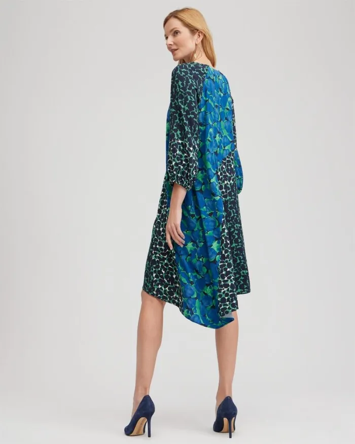 Chico039s Dresses Twill Asymmetrical Midi Dress Black 8211 Clothing