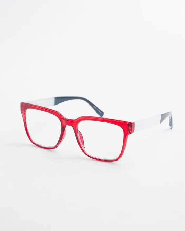 Chico039s Eyewear Americana Square Readers Bright Red 8211 Shoes and Accessories Chico039s Eyewear Americana Square Readers Bright Red 8211 Shoes and Accessories