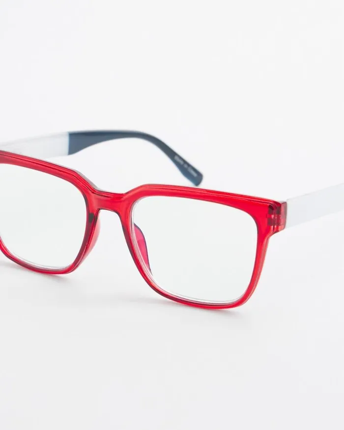 Chico039s Eyewear Americana Square Readers Bright Red 8211 Shoes and Accessories Chico039s Eyewear Americana Square Readers Bright Red 8211 Shoes and Accessories