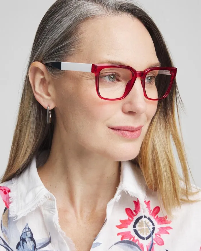 Chico039s Eyewear Americana Square Readers Bright Red 8211 Shoes and Accessories Chico039s Eyewear Americana Square Readers Bright Red 8211 Shoes and Accessories