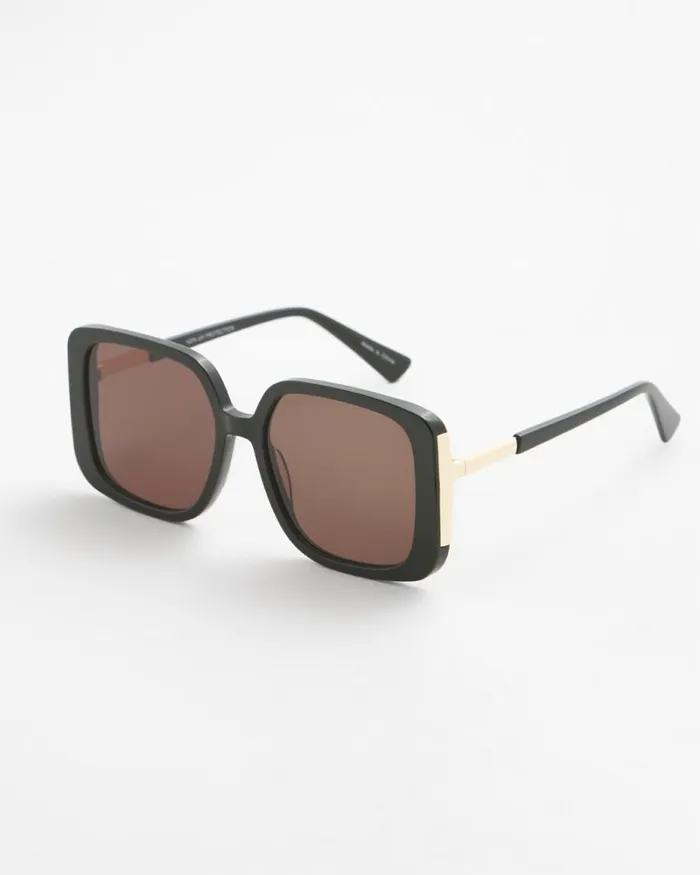 Chico039s Eyewear Black Square Sunglasses Black 8211 Shoes and Accessories