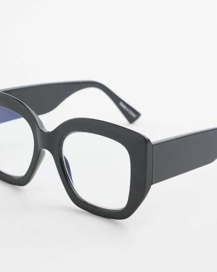 Chico039s Eyewear Thick Square Readers Black 8211 Shoes and Accessories