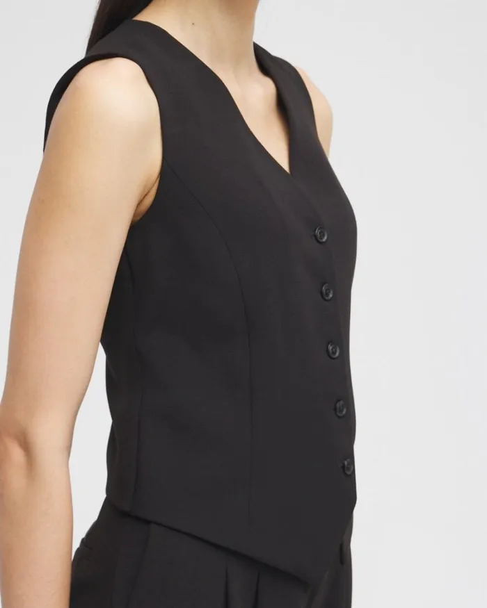 Chico039s Jackets and Coats Black Label Shirt Vest Black 8211 Clothing