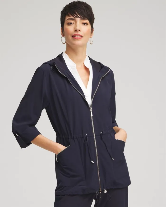 Chico039s Jackets and Coats Zenergy UPF Neema Anorak Jacket Classic Navy 8211 Clothing Chico039s Jackets and Coats Zenergy UPF Neema Anorak Jacket Classic Navy 8211 Clothing
