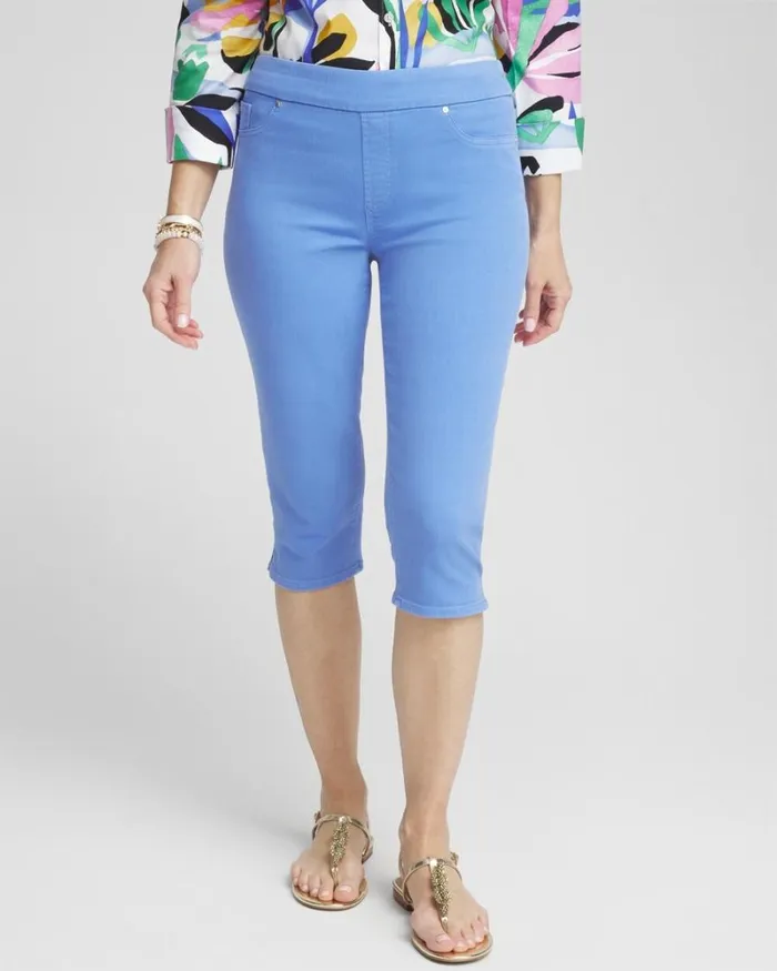 Chico039s Jeans and Denim 17034 Pullon Capris Granada Sky 8211 Clothing