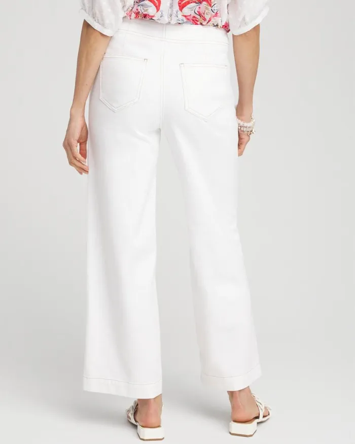 Chico039s Jeans and Denim No Stain PullOn Wide Leg Cropped Jeans Alabaster 8211 Clothing Chico039s Jeans and Denim No Stain PullOn Wide Leg Cropped Jeans Alabaster 8211 Clothing