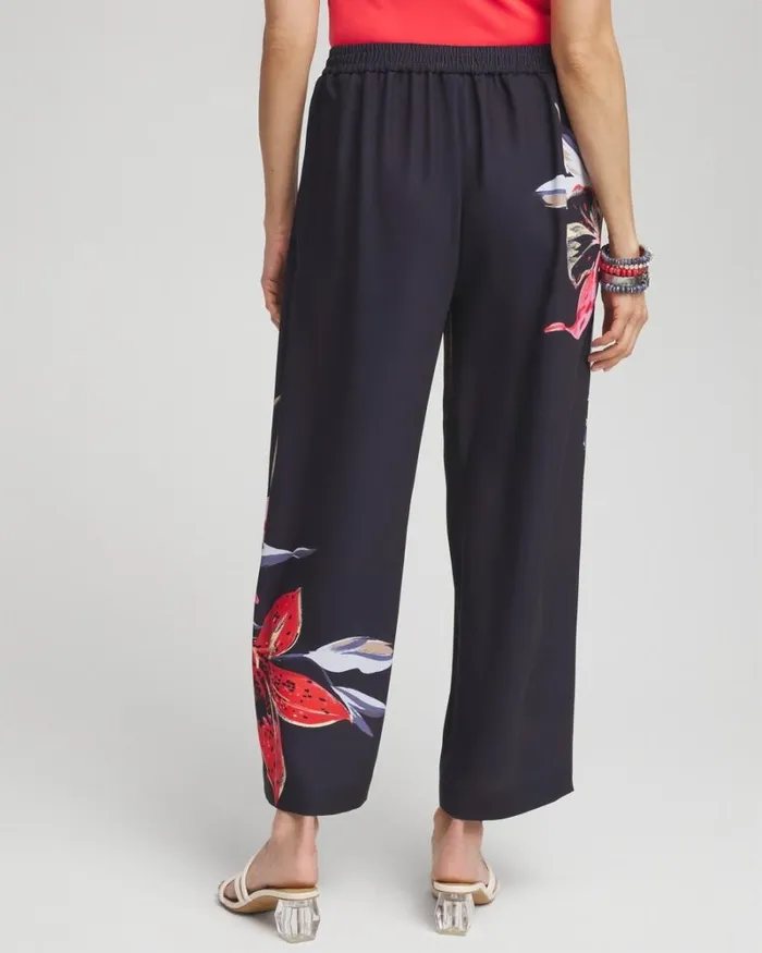 Chico039s Matching Sets Floral Print Soft Cropped Pants Classic Navy 8211 Clothing Chico039s Matching Sets Floral Print Soft Cropped Pants Classic Navy 8211 Clothing