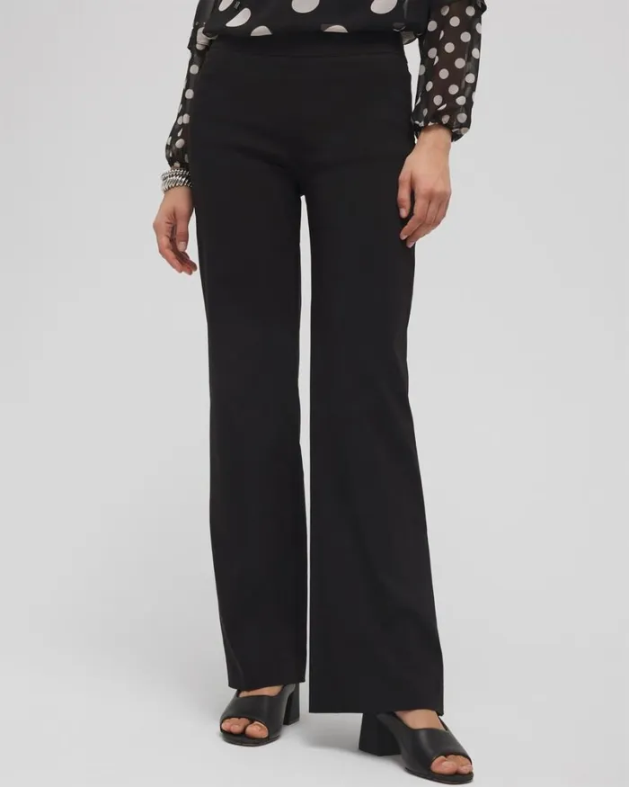 Chico039s Pants Brigitte Wide Leg Pants Black 8211 Clothing