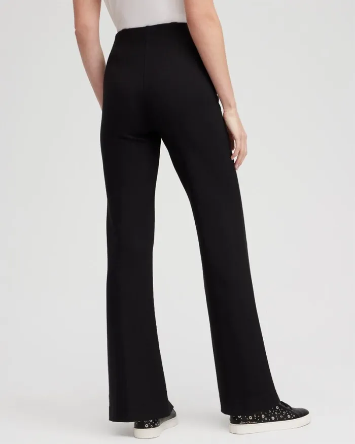 Chico039s Pants Ponte Pintuck Wide Leg Pants Black 8211 Clothing