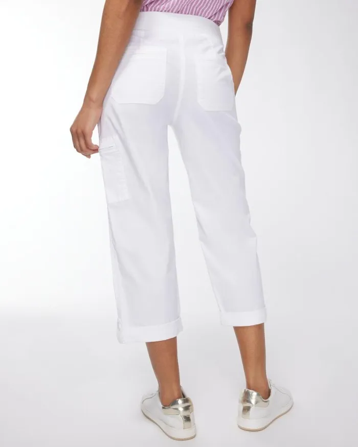 Chico039s Pants Poplin Cropped Pants Alabaster 8211 Clothing