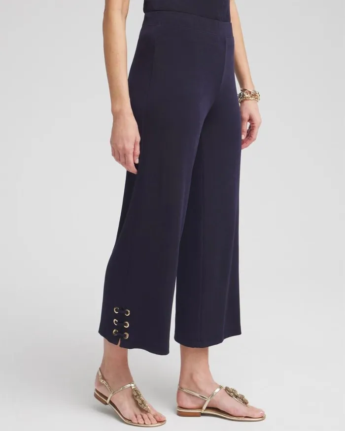 Chico039s Pants Travelers Lace Up Cropped Pants Travelers India Ink 8211 Clothing Chico039s Pants Travelers Lace Up Cropped Pants Travelers India Ink 8211 Clothing